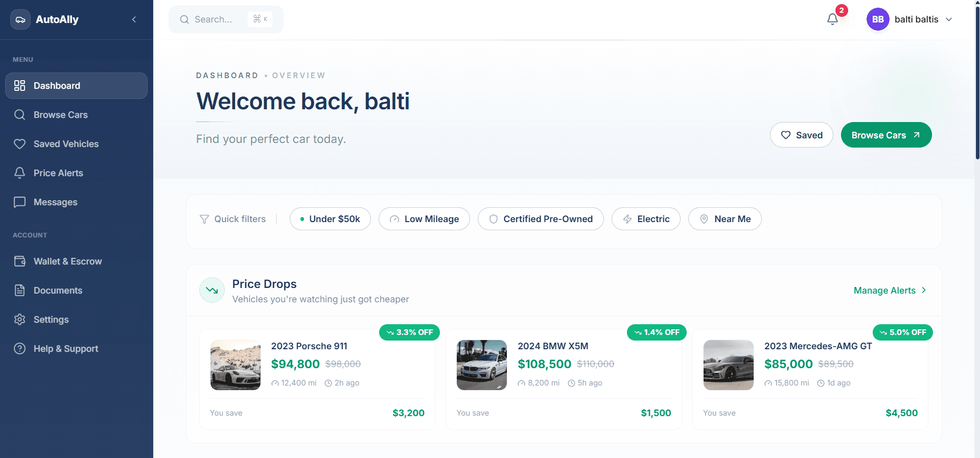 User Dashboard