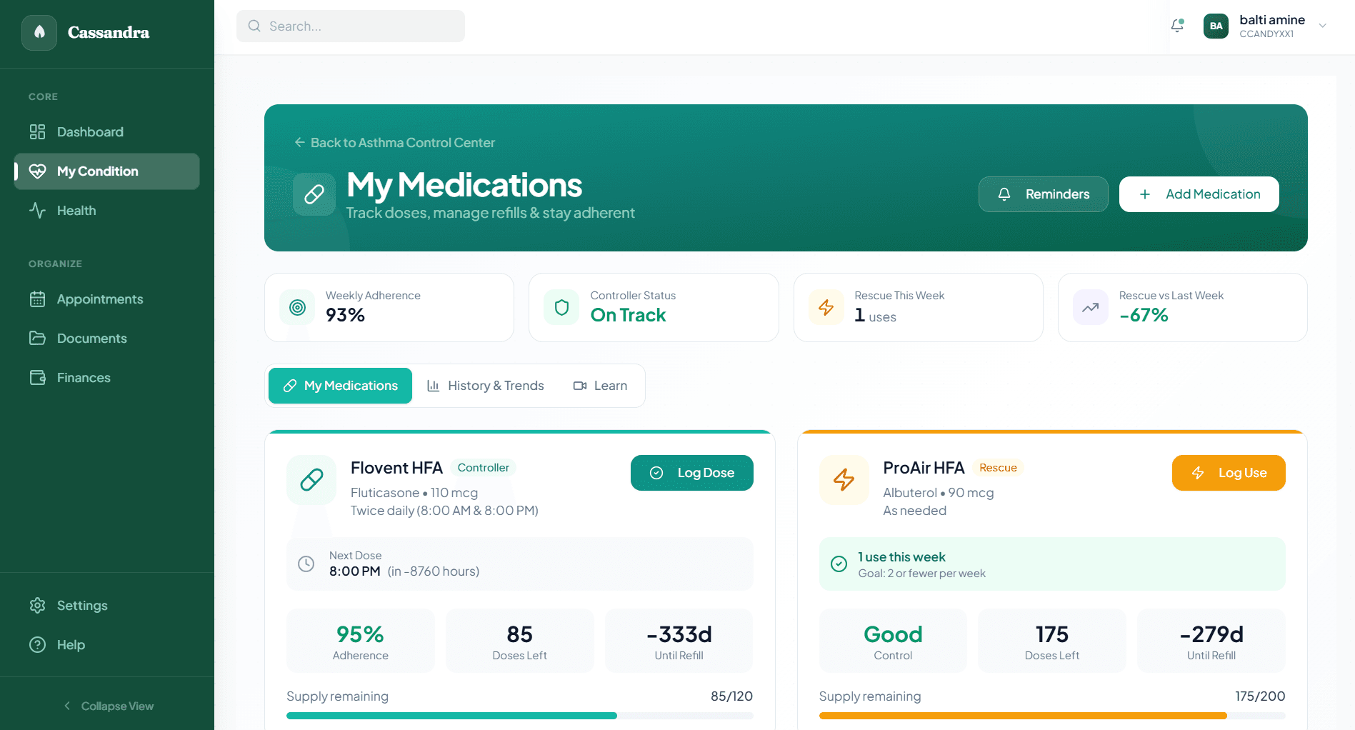 Medication Tracking
